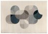 Tapis Aina en polypropylène/polyester coloris Paon 160x230