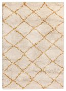 Tapis Casablanca en polypropylène coloris Curry 200x290x3 - Vivaraise