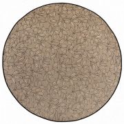 Tapis Chelby outdoor en polypropylène coloris Naturel rond Ø160 - Vivaraise