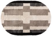 Tapis Cristina en polypropylène coloris Naturel ovale 160x230 - Vivaraise