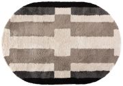 Tapis Cristina en polypropylène coloris naturel ovale 160x230 - Vivaraise