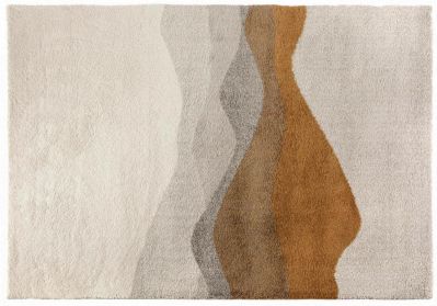 Tapis Darma en polypropylène coloris Bronze 160x230 - Vivaraise