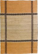 Tapis Eden en jute/coton coloris Ocre 160x230 - Vivaraise