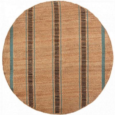 Tapis Eden en jute/coton coloris Quartz rond Ø160 - Vivaraise