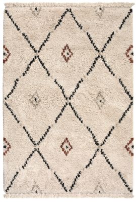 Tapis Elias en polypropylène coloris Naturel 120x170 - Vivaraise