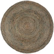 Tapis Elliot en jute/coton Riviera rond Ø160 - Vivaraise