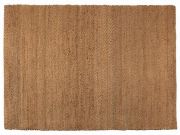 Tapis Elliot en jute/coton coloris Bronze 120x170 - Vivaraise