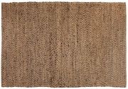 Tapis Elliot en jute/coton coloris Carbone 120x170 - Vivaraise