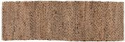 Tapis Elliot jute / coton coloris Carbone 60x200 - Vivaraise