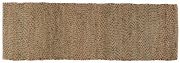 Tapis Elliot jute/coton coloris naturel/fougère 60x200 - Vivaraise