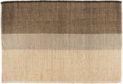 Tapis Karan en jonc de mer/coton coloris Carbone 160x230 - Vivaraise