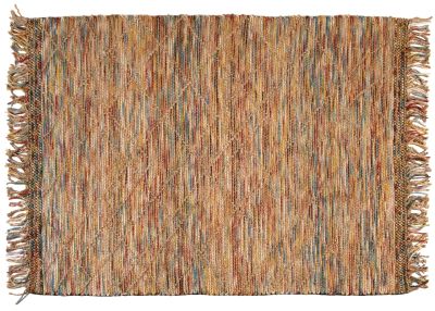 Tapis Keanu en jute/laine coloris Multico 160x230 - Vivaraise