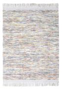 Tapis Kulti tissé main en laine/polyester/fibres Ivoire 160x230 - Vivaraise