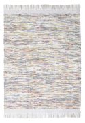 Tapis Kulti tissé main en laine/polyester/fibres Ivoire 200x290 - Vivaraise