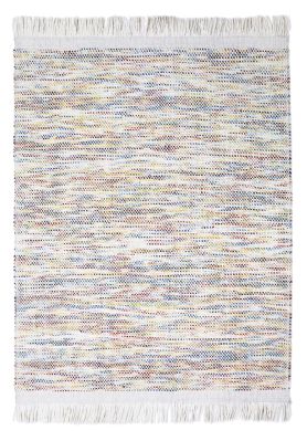 Tapis Kulti tissé main en laine/polyester/fibres coloris Ivoire 200x290 - Vivaraise