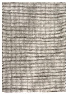 Tapis Lario en coton/laine/polyester coloris Neige 190x290 - Vivaraise