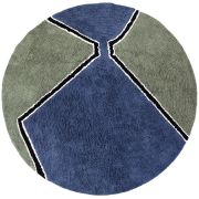 Tapis Mila en coton coloris perle Ø160 - Vivaraise