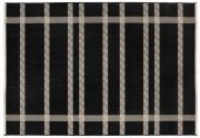 Tapis Paomia à rayures en polypropylène coloris Tonnerre 120x170 - Vivaraise