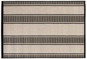 Tapis Paomia à rayures en polypropylène coloris perle 60x110 - Vivaraise