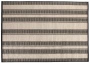 Tapis Paomia à rayures en polypropylène/polyester coloris Perle 120x170 - Vivaraise