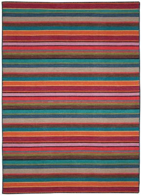 Tapis Samson tissé main en laine/coton coloris Multicolore 200x300 - Vivaraise