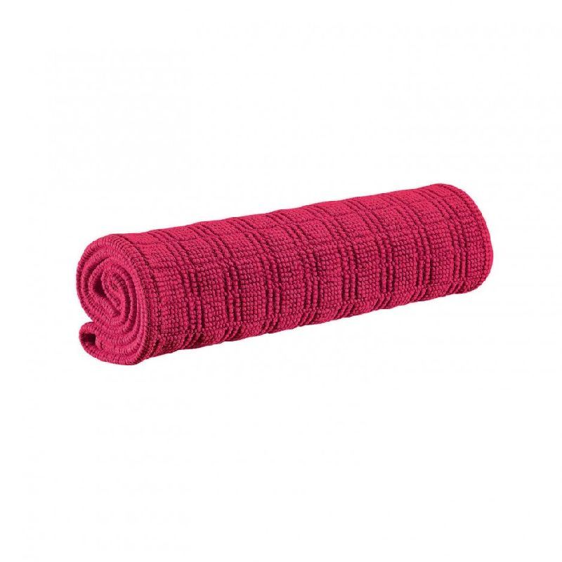 Tapis de Bain Uni Lucien Fuchsia 54x110 - Vivaraise