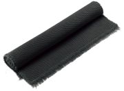 Tapis de bain Elly en coton uni Noir 54x110 - Vivaraise