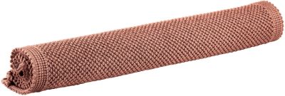 Tapis de bain Etia en coton coloris Terracotta 54x110 - Vivaraise