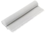 Tapis de bain uni Elly en coton coloris Neige 54x110 - Vivaraise