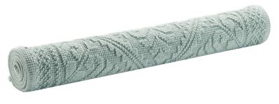 Tapis de bain uni Enzo en coton coloris Jade 54x110 - Vivaraise