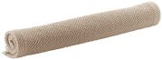 Tapis de bain uni Etia coton coloris Galet 54x110 - Vivaraise
