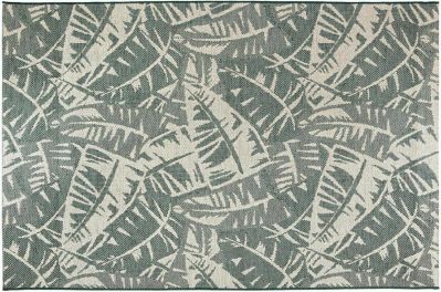 Tapis outdoor Amara en polypropylène/polyester coloris Vert de gris 160x230 - Vivaraise