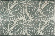 Tapis outdoor Amara en polypropylène/polyester coloris Vert de gris 160x230 - Vivaraise