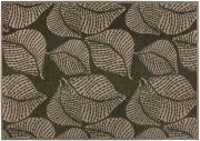 Tapis outdoor Flora en polyester recyclé coloris Eucalyptus 200x290 - Vivaraise