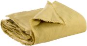 Édredon uni Laly en lin/coton coloris Gold 85x200 - Vivaraise