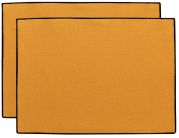 2 de sets table en coton/polyester Laora coloris Tournesol 33x45 - Winkler