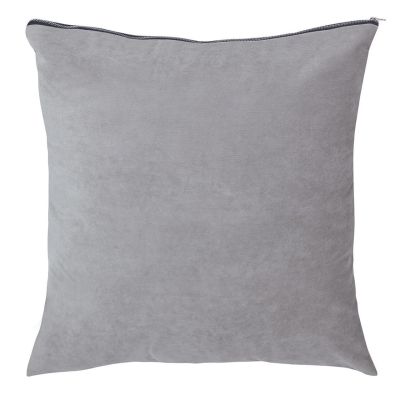 Coussin Graciosa polyester uni gris + ligne ombre 45x45 - Winkler