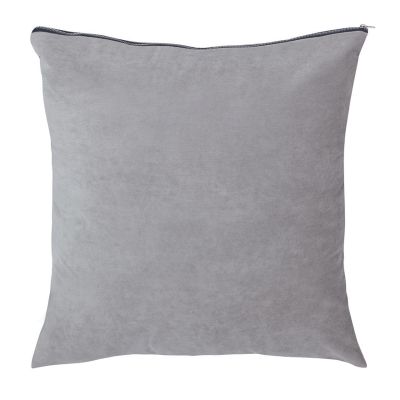 Coussin Graciosa polyester uni gris + ligne ombre 60x60 - Winkler