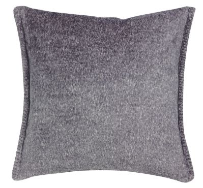 Coussin velours polyester Maui gris chiné 45x45 - Winkler