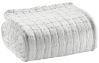 Couvre-lit uni Swami en coton stonewashed coloris Blanc 240x260