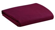 Drap housse Noche percale lavée unie rouge lie de vin 140x190 - Winkler