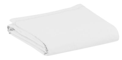 Drap plat Noche percale lavée unie blanc 240x300 - Winkler