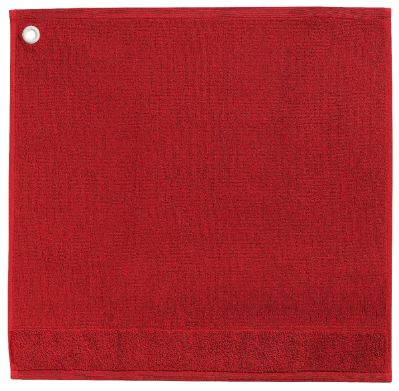 Essuie-mains Curl coton rouge 50x50 - Winkler