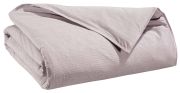 Housse de couette Louna coton lavé rayures fines Lie de vin 240x220 - Winkler