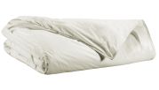 Housse de couette Noche uni percale coloris Blanc neige 200x200 - Winkler