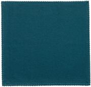 Lot de 2 serviettes de table Delia en coton/polyester coloris Paon 41x41 - Winkler