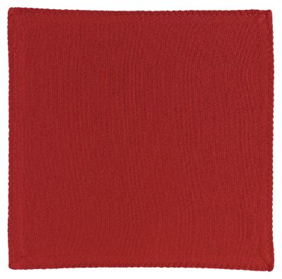 Lot de 2 serviettes de table Delia en coton/polyester coloris Tango 41x41 - Winkler