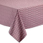 Nappe enduite Pompei en coton coloris orchidée 170x170 - Winkler