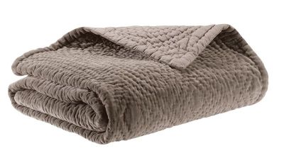 Plaid Boutis Taupe