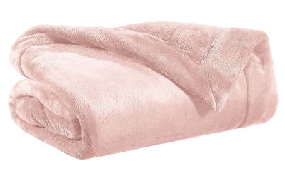 Plaid velours polyester Tender rose blush 200x150 - Winkler